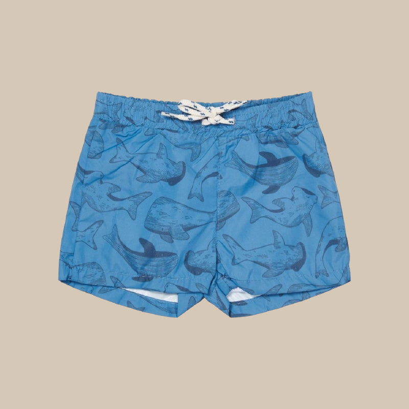 Costume da bagno Boxer UPF 50+ Sea Life Blue - Little Dutch