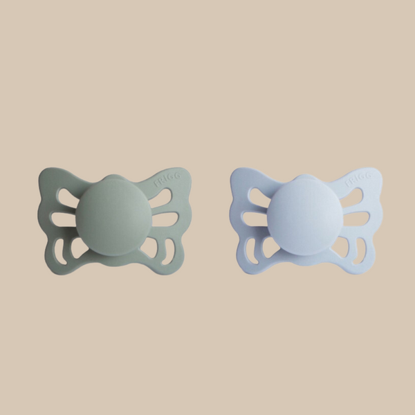 Set 2 Ciucci Anatomico FRIGG Butterfly in Silicone (Powder Blue-Sage)